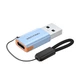 Адаптер Vention USB 3.1 Type-A - USB-C 10 Гбіт/с 3A підтримка гарнітури з ремінцем Сірий (CUAH0) - зображення 1