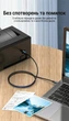 Кабель для принтера Vention USB-C - USB Type-B 2.0 480 Мбіт/с 0.5 м Чорний (CQUBD) - зображення 4