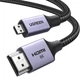 Кабель Ugreen HD164 Micro HDMI - HDMI 2.1 1 м 8K 60Hz 4K 240Hz 48Gbps Черный (15516) - изображение 1