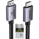 Кабель Ugreen HD171 HDMI 2.1 2 м 48 Гбіт/с 8K 60Hz, 4K 240Hz, HDR10+, eARC, нейлон Чорний (25910) - зображення 1