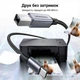 Кабель Ugreen US370 USB-C - USB-B 2.0 3 м 480 Мбит/с нейлоновая оплетка Серый (80808) - изображение 2