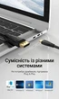 Кабель Vention USB-C — DisplayPort v1.4 2 м 8K 60Гц 4K 144Гц Чорний (CGYBH) - зображення 8