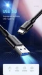 Кабель Ugreen US184 USB 3.0 - Type-C 3 А 5 Гбіт/с QC 3.0 0.25 м Чорний (20880) - зображення 6