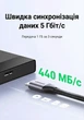 Кабель Ugreen US374 USB 3.0 - Micro-B 5 Гбит/с нейлон 0.5 м Черный (80792) - изображение 9