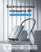 Адаптер Vention USB-C - 2xHDMI 4K 30Hz MST 0.15 м Серый (ACZHB) - изображение 2