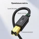 Кабель Ugreen US135 USB 2.0 Type-A - Type-B 0.5 м 480 Мбит/с Позолоченные контакты Черный (25284) - изображение 4