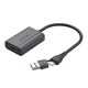 Адаптер Vention USB-A/USB-C - HDMI Full HD 1080p 60Hz 0.15 м Космический серый (ACYHB) - изображение 1