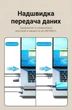 Кабель Vention 4 в 1 USB-A/USB-C - USB-C/Micro USB PD 100W 5A 1 м Синій (CTLLF) - зображення 9
