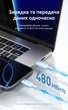 Кабель Vention USB-A - USB-C 3A 60W 1 м Черный, QC, CarPlay (CTNBF) - изображение 8
