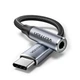 Аудиоадаптер Vention USB-C - 3.5 мм 0.1 м DAC Hi-Fi 96 кГц с поддержкой микрофона Серый (BIDHA) - изображение 1