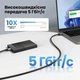 Кабель Ugreen US373 USB 3.0 Type-A - Type-A 5 Гбіт/с 2 м нейлонове обплетення Чорний (80791) - зображення 6