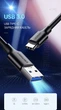 Кабель Ugreen US184 USB 3.0 Type-C 3A QC 3.0 5 Гбіт/с 1.5 м Чорний (20883) - зображення 6