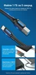 Кабель Vention USB-C - USB 3.0 Type-B 5 Гбіт/с 2 А екранований 1 м Чорний (CQVBF) - зображення 4