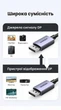 Кабель Ugreen DP118 DisplayPort v2.1 3 м 80 Гбит/с, 16K 30Hz, 8K 120Hz, 4K 240Hz Черный (25862) - изображение 6