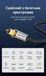 Оптический аудиокабель Vention Toslink (S/PDIF) 1 м Hi-Fi 5.1 Dolby DTS, алюминиевый корпус, в оплетке Серый (BAVHF) - изображение 12