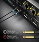 Аудиокабель Vention Jack 3.5 мм - 2x Jack 6.5 мм 2 м Позолоченные коннекторы Черный (BACBH) - изображение 4