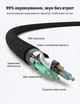 Аудиокабель Ugreen AV170 3.5 мм - 2 RCA 0.5 м хлопковая оплетка Черный (80844) - изображение 7