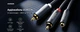 Кабель-переходник Ugreen AV102 3.5mm Mini Jack Female - 2 RCA Male 1 м Hi-Fi, позолоченные коннекторы Серый (10588) - изображение 9