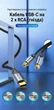 Перехідник Vention USB-C - 2xRCA 0.5 м DAC, Hi-Fi, гнізда Сірий (BGVHD) - зображення 2