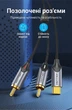 Аудіокабель Vention USB-C - 2 RCA 3 м Hi-Fi, вбудований чіп, позолочені контакти, бавовняне обплетення Сірий (BGUHI) - зображення 12