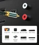 Кабель аудио коаксиальный Vention RCA - RCA 5 м Hi-Fi, 75 Ом, посеребренная медь, хлопковая оплетка Зеленый (BCTGJ) - изображение 9