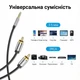 Кабель Vention 3.5 мм - 2RCA 3 м Hi-Fi, позолоченные контакты Черный (BCFBI) - изображение 4
