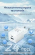 Зарядний пристрій Vention USB-C + USB-A 30W GaN PD PPS QC 3.0 + кабель USB-C 1 м Білий (TZ-FEQW0-EU-01) - зображення 8