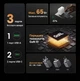 Зарядний пристрій Ugreen Nexode Pro GaN X755 2xUSB-C + USB-A 65W PD 3.0 QC 4+ PPS + кабель 1.5 м Сірий (25871) - зображення 9