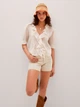 Джинсовые шорты женские Mango Zoe 47017879-07 36 Бежевые (8445922165833) - изображение 3