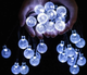Гірлянда Лампочки кульки від сонячної панелі, вулична 20м, 100LED, Холодний білий (L) - зображення 6
