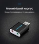 Внешняя звуковая карта Vention USB 2.0 - 2x3.5 мм TRS, Наушники + Микрофон, Шумоподавление, Алюминий, Черный (VAB-S17-B) - изображение 6