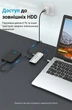 USB-хаб Vention USB-C > 4x USB 3.0 5 Гбіт/с OTG, дод. живлення Micro-B, Алюміній 0.15 м Сірий (TNAHB) - зображення 5