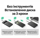 Зовнішня кишеня для HDD/SSD Ugreen CM471 2.5" USB 3.0 - SATA III 5 Гбіт/с 6 ТБ UASP вбудований кабель Чорний (30719) - зображення 15
