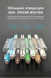 Коннектор Vention Cat.7 FTP RJ45 8P8C 50 шт 50U Gold Plated под жилу 1.5 мм со вставкой Серебристый (IDER0-50) - изображение 3