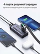 USB-хаб Ugreen CM481 7 портів USB 3.0 Активний + Блок живлення 12V, 5 Гбіт/с, вимикачі, 1 м Темно-сірий (90307) - зображення 7