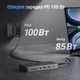 USB-хаб Ugreen CM681 11-в-1 USB-C 2xHDMI 8K-30Гц USB 3.2 10 Гбит/с PD 100W RJ45 SD/TF 3.5 мм Серый (15965) - изображение 7
