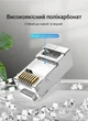 Конектор Vention Cat.6A FTP RJ45 50 шт зі вставкою, 3-зубі контакти Сріблястий прозорий (IDFR0-50) - зображення 8