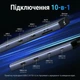USB-хаб Ugreen CM639 10-в-1 USB-C > 2xHDMI 4K 60Hz, PD 100W, RJ45, USB 3.2 10 Гбіт/с, SD/TF Сірий (45380) - зображення 2