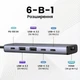 USB-хаб Ugreen CM511 USB-C - HDMI 4K 60Hz / 2xUSB-A / 2xUSB-C 10Gbps / PD 100W Сірий (35999) - зображення 3
