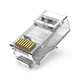 Конектор Vention Cat.6A UTP RJ45 10 шт 1.5 мм для 23-26AWG зі вставкою Прозорий (IDGR0-10) - зображення 1