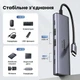 USB-хаб Ugreen CM511 USB-C - HDMI 4K 60Hz / 2xUSB-A / 2xUSB-C 10Gbps / PD 100W Сірий (35999) - зображення 7