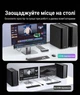 KVM-перемикач Ugreen CM692 HDMI 2.1 2 ПК - 1 монітор 8K 60Hz 4K 144Hz 3xUSB-A + 1xUSB-C 3.0 Сірий (25961) - зображення 13