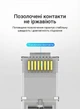 Конектор RJ45 Vention Cat.6A FTP 8P8C 100 шт, отвір 1.1 мм, зі вставкою Сріблястий (IDLR0-100) - зображення 5