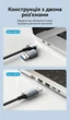 Сетевой адаптер Vention USB-A / Type-C > RJ45 1000 Мбит/с Алюминий 0.15 м Серый (CFQHB) - изображение 4