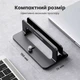 Вертикальная подставка для ноутбука Ugreen LP258 12-26 мм Алюминиевая Черный (25706) - изображение 2