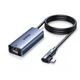Сетевой адаптер Ugreen CM255 USB-C - RJ45 + PD 100W 1000 Мбит/с 1 м Угловой Серый (65729) - изображение 1