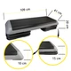 Степ-платформа 3-ступінчаста Cornix Pro 109 х 41 х 10-20 см XR-0403 Black/Grey - зображення 2