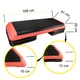 Степ-платформа 3-ступенчатая Cornix Pro 109 х 41 х 10-20 см XR-0404 Black/Red - изображение 3