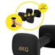 Гантелі вінілові Cornix Square 2 x 4 кг XR-0409 Black - зображення 6