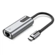 Адаптер Vention USB-C - RJ45 Gigabit Ethernet 1000 Мбит/с Aluminum Nintendo Switch 0.15 м Серый (CFNHB) - изображение 1